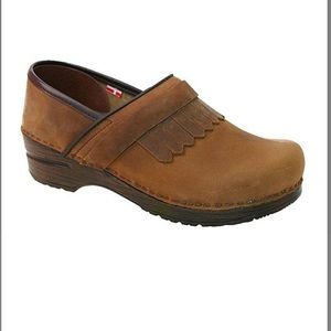 Sanita Original Prof. Abilene Oil Leather Clogs